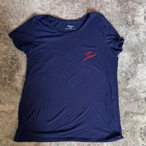 Motherhood Navy Blue Maternity Top